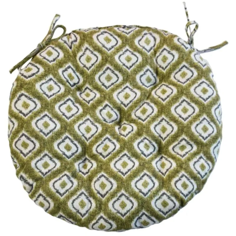 Подушка для стільця кругла Прованс Villa, d 40 см, зелений купити недорого в Україні, фото 1