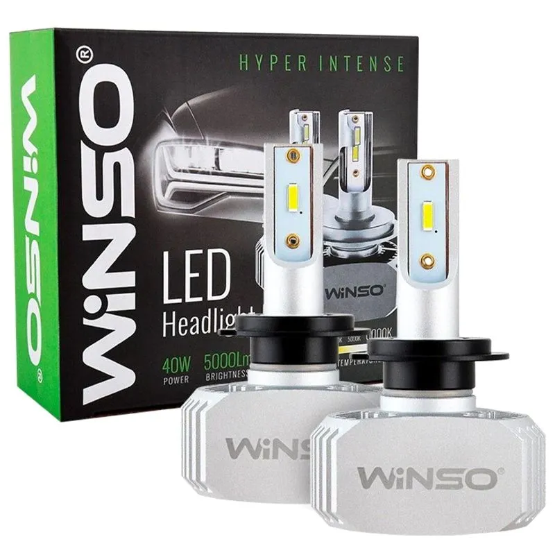 Лампи головного світла Winso LED H7, 40 Вт, 2 шт, 792700 купити недорого в Україні, фото 1