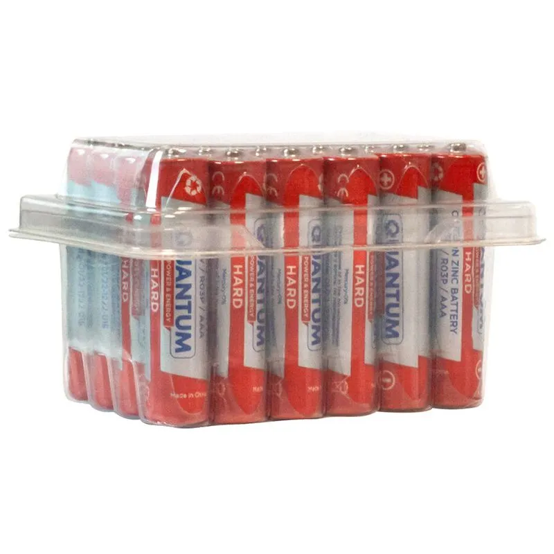 Батарейка Quantum Hard, R03P/AAA, 24 шт, QM-R03P-PB24 купити недорого в Україні, фото 1