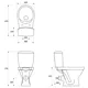 Унитаз-компакт Cersanit Cersania Simple On 011, 3/6 л, сидение Duroplast Delfi Moduo, K119-003, фото 3 Унитаз-компакт Cersanit Cersania Simple On 011, 3/6 л, сидение Duroplast Delfi Moduo, K119-003 купить недорого в Украине, фото 3