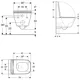Унітаз підвісний Geberit Smyle Square Rimfree, сидіння Duroplast, 500.683.00.2 купити недорого в Україні, фото 2