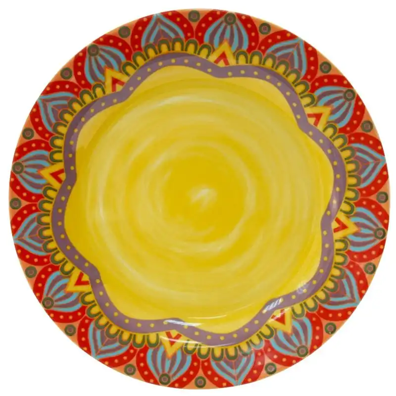 Тарелка обеденная Astera Arabesco Amber, круглая, 27 см, A0480-DE 144-D4 купить недорого в Украине, фото 1