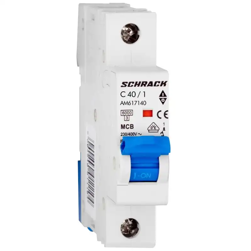 Автоматичний вимикач Schrack 1P, 40A, C, 6 кА, AM617140 купити недорого в Україні, фото 1