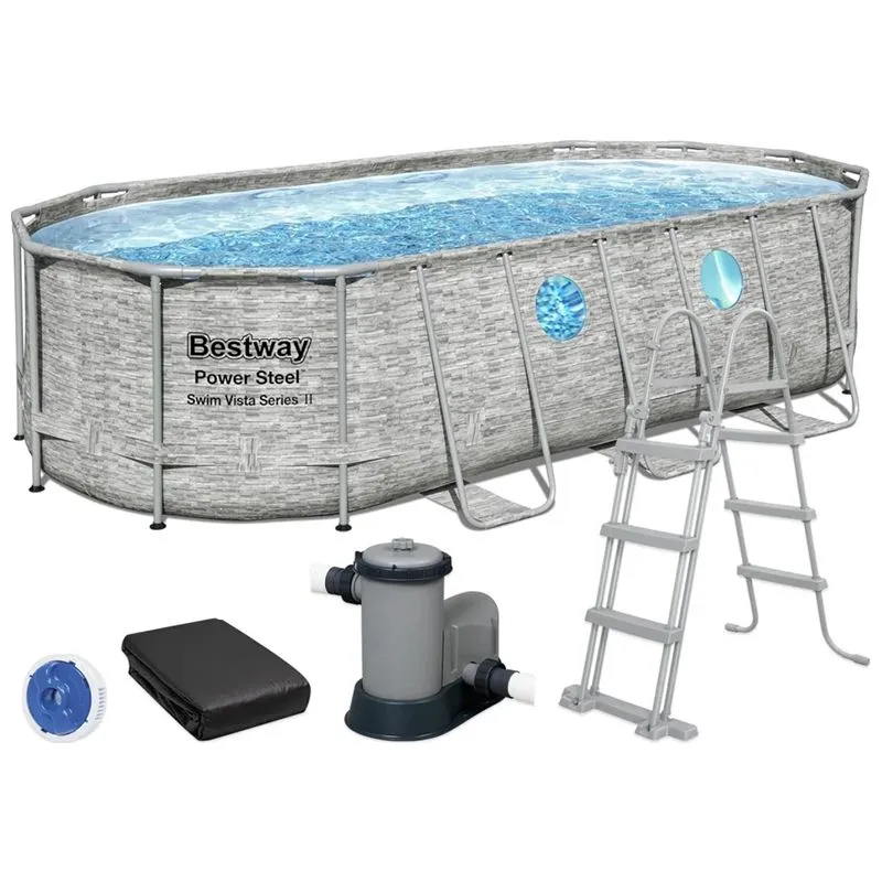 Бассейн каркасный Bestway Steel Pro MAX, 5,49х2,74х1,22м, 56716 купить недорого в Украине, фото 1