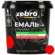 Емаль акрилова Zebra, 0,25 кг, червона, фото 1 Емаль акрилова Zebra, 0,25 кг, червона купити недорого в Україні, фото 1