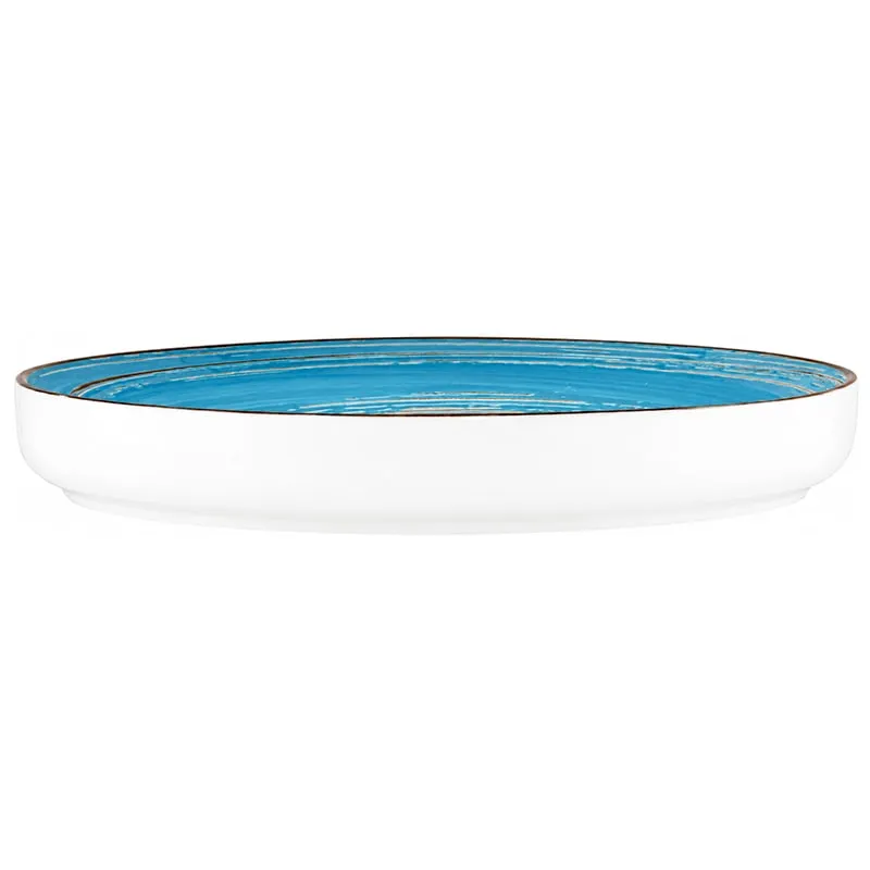 Тарілка обідня Wilmax England Spiral Blue, 23 см, синій, WL-669619 / A, фото 1 Тарілка обідня Wilmax England Spiral Blue, 23 см, синій, WL-669619 / A купити недорого в Україні, фото 1