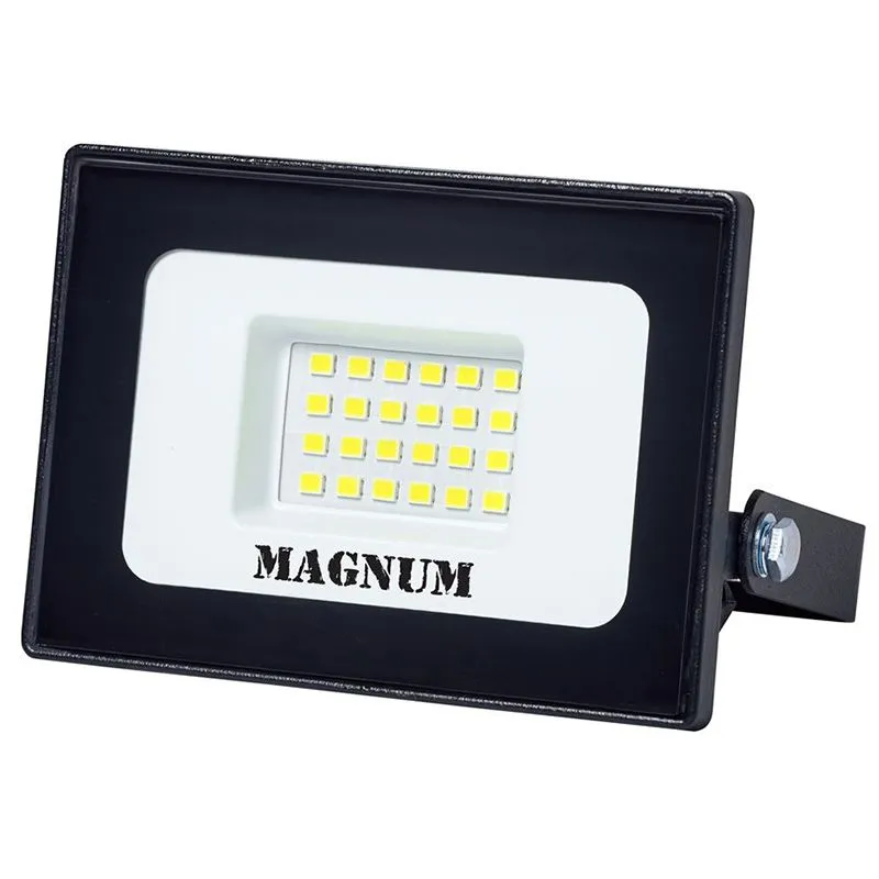 Прожектор Magnum FL12 ECO, 20 Вт, 6500 K, чорний, 90018081 купити недорого в Україні, фото 1