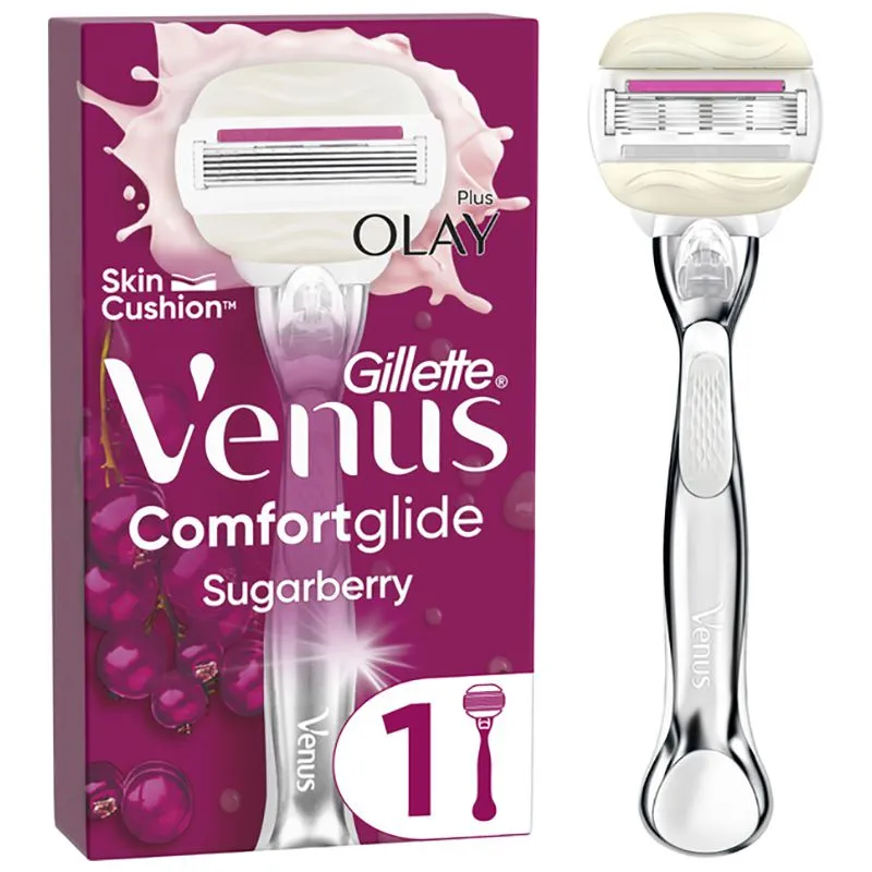 Бритва Gillette Venus Comfortglide 3 Sugarberry, с сменным картриджем купить недорого в Украине, фото 1