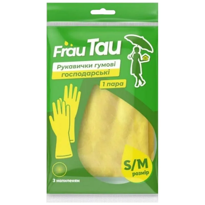 Перчатки резиновые Frau Tau, S/М купить недорого в Украине, фото 1