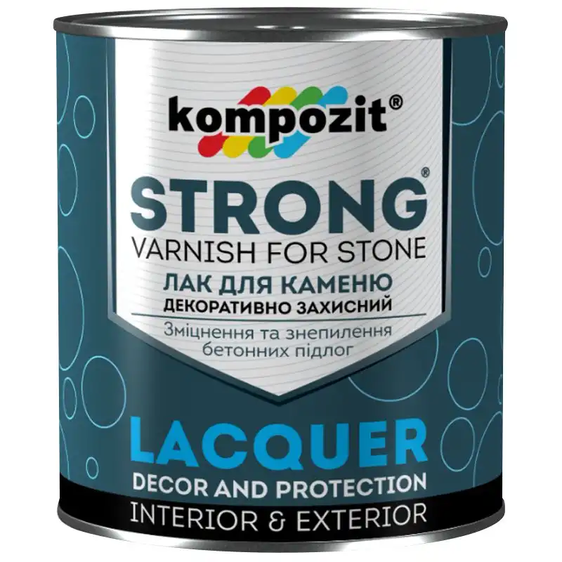 Лак для каменю Kompozit Strong, 0,9 л купити недорого в Україні, фото 1