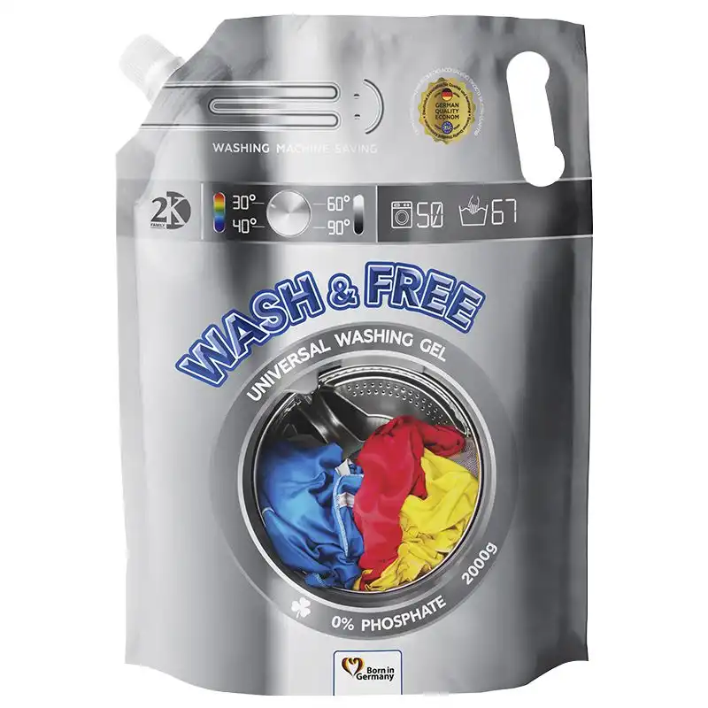 Гель для прання універсальний Wash&Free, 2 л купити недорого в Україні, фото 1