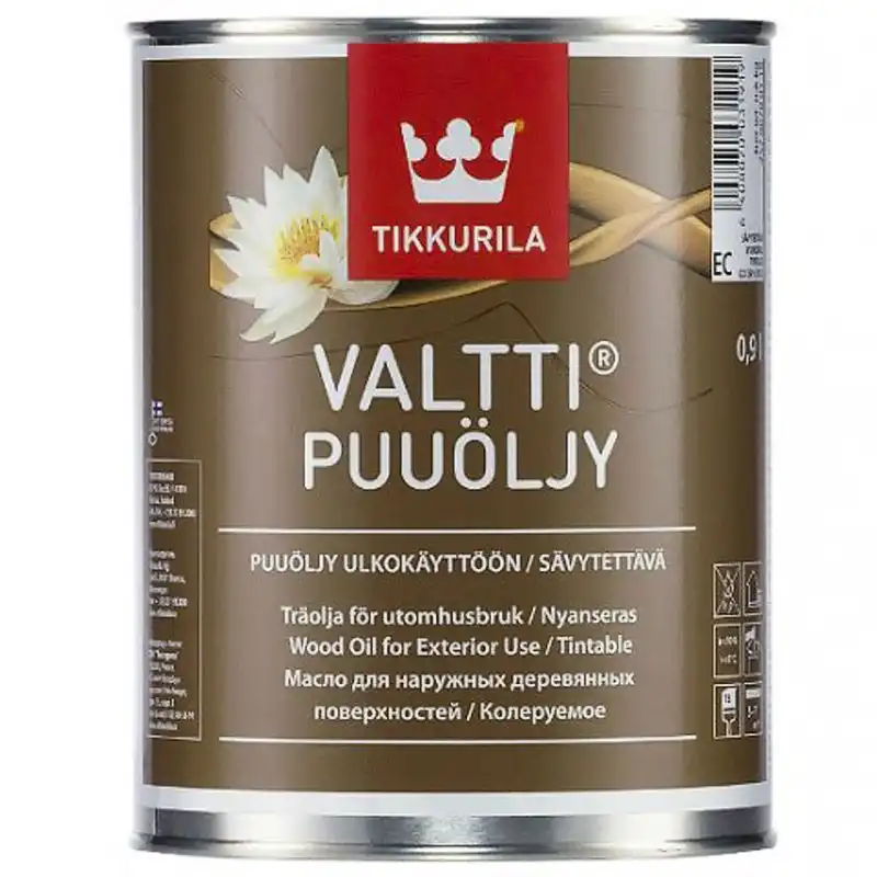 Масло для дерева Tikkurila Valtti, 0,9 л купити недорого в Україні, фото 1