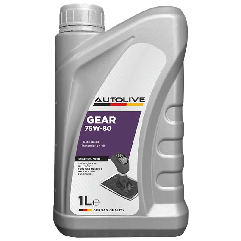 Моторна олива Autolive Gear 75W-80 GL-5, 1 л, AU 8001-1 купити недорого в Україні, фото 1