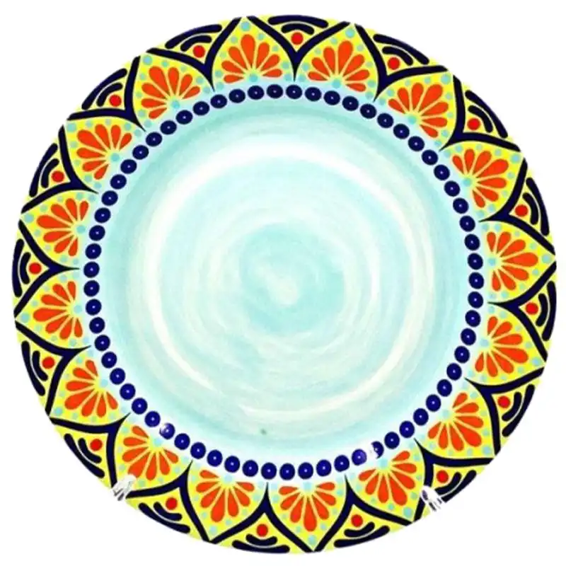 Тарелка обеденная Astera Arabesco Sapphire, круглая, 27 см, A0480-DE 144-D3 купить недорого в Украине, фото 1