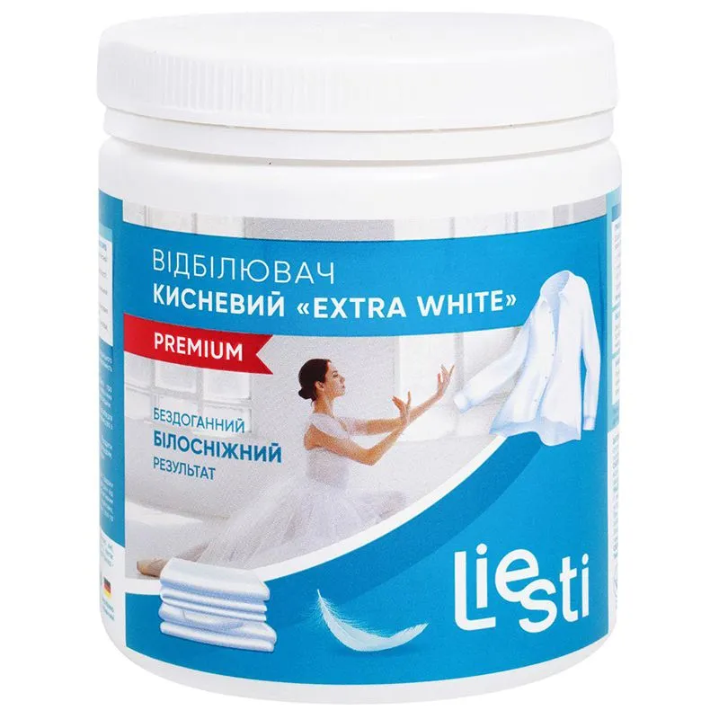 Отбеливатель кислородный Liesti Extra White, 500 г, 10011 купить недорого в Украине, фото 1