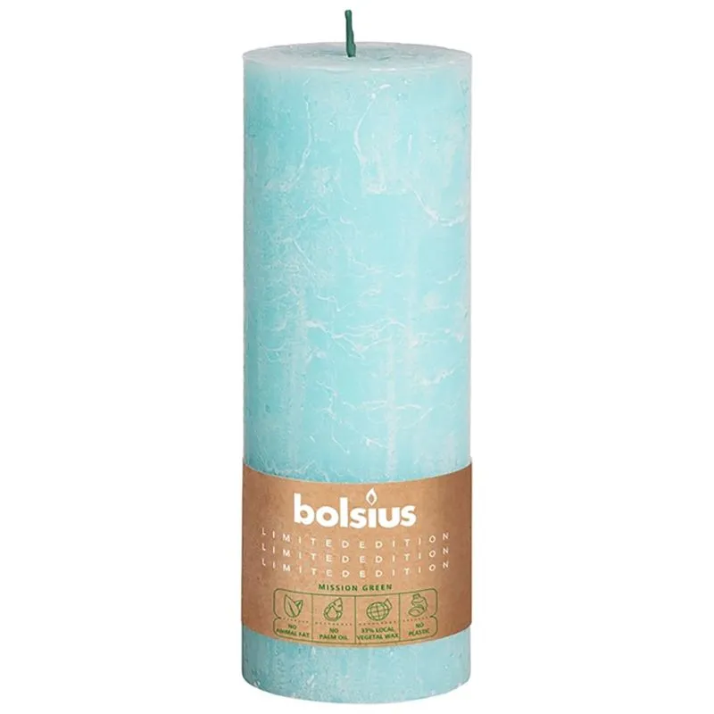 Свічка Bolsius Divine Earth Небо Рустік, 13х6,8 см, блакитний, 590357 купити недорого в Україні, фото 1