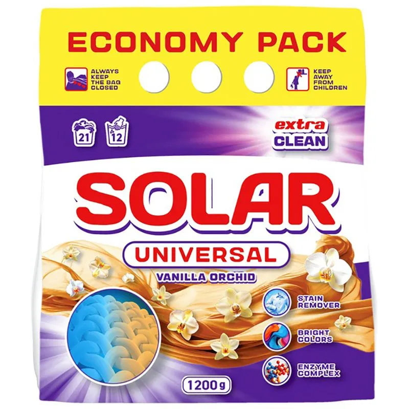 Порошок Solar Universal Vanilla Orchid, 1,2 кг купити недорого в Україні, фото 1
