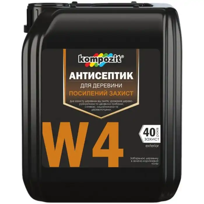 Антисептик для посиленого захисту Kompozit W4, 1 л купити недорого в Україні, фото 1