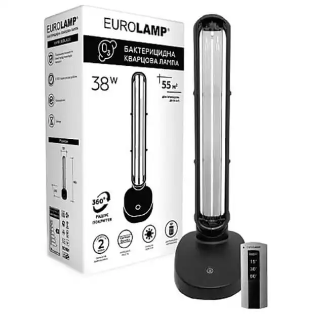 Світильник-лампа бактерицидний Eurolamp UVPB, 38W, 13110 купити недорого в Україні, фото 1