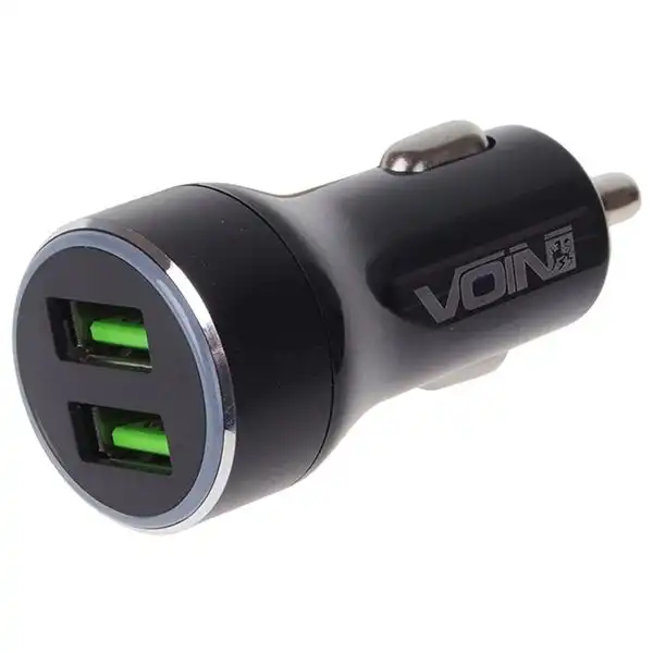 Автомобільний зарядний пристрій Voin, 2USB, 12В/24В, C-36205Q купити недорого в Україні, фото 1
