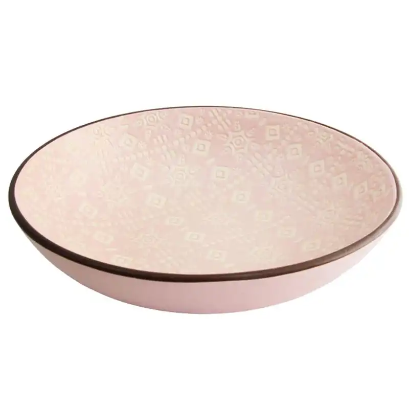 Тарелка суповая Astera Engrave Pink, круглая, 20 см, A0440-HP22-SP купить недорого в Украине, фото 1