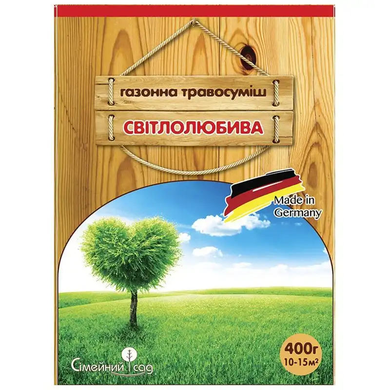 Семена Семейный сад Газонная трава Светолюбивая, 0,4 кг купить недорого в Украине, фото 1