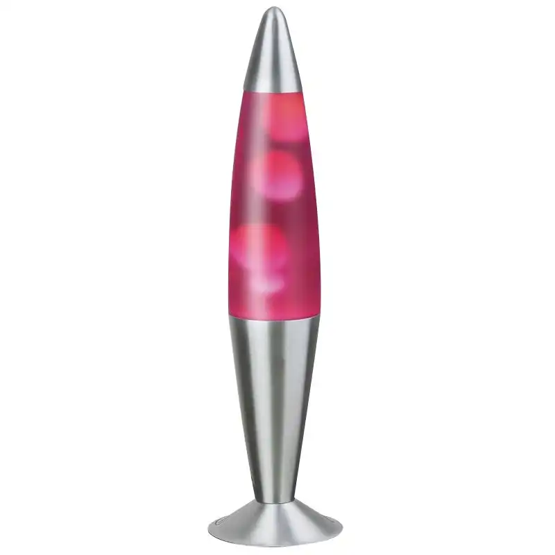 Світильник настільний Rabalux Lollipop 2, 25 Вт, IP22, хром з рожевою рідиною, 4108 купити недорого в Україні, фото 1