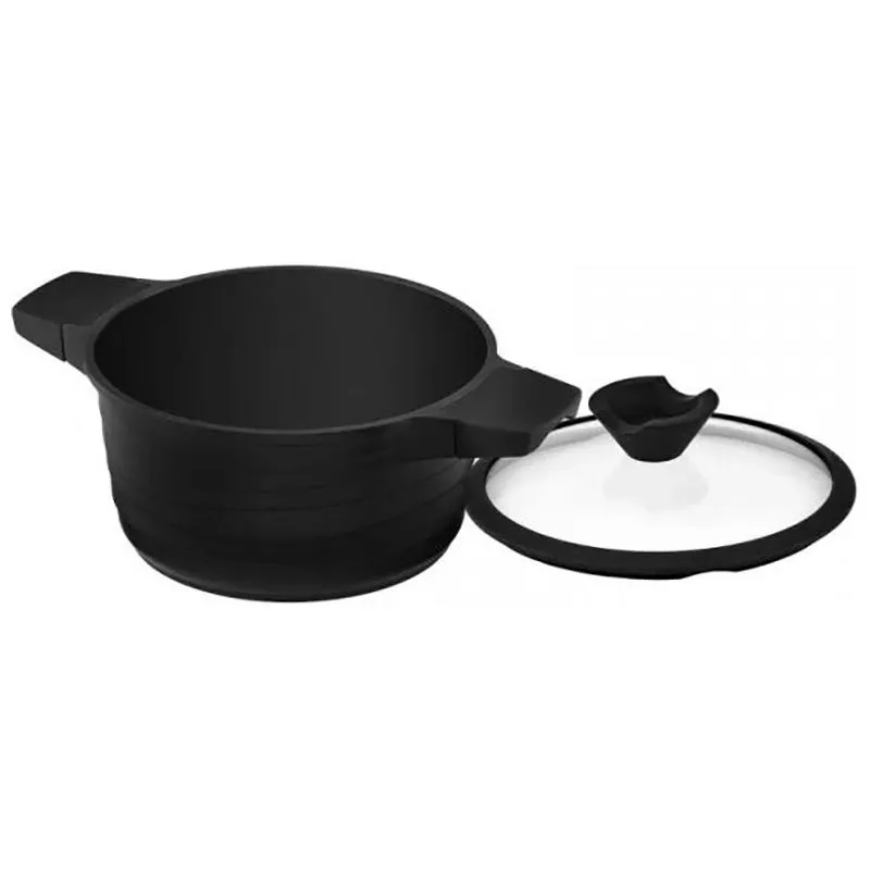 Каструля з кришкою Lessner Black Pro New, 24 см, 4,7 л, 55872-24, фото 2 Каструля з кришкою Lessner Black Pro New, 24 см, 4,7 л, 55872-24 купити недорого в Україні, фото 2