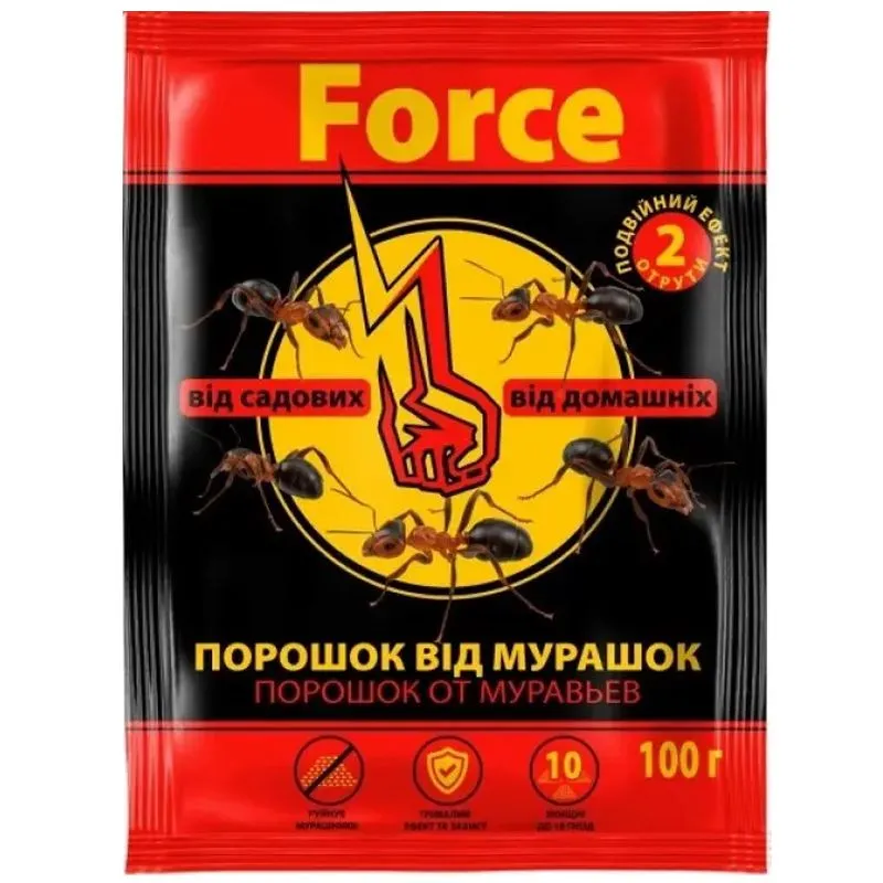 Порошок від мурашок Force, 100 г купити недорого в Україні, фото 1