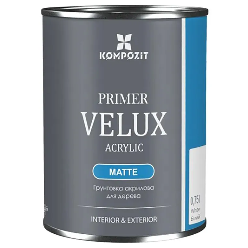 Грунтовка Kompozit Velux, 0,75 л, білий купити недорого в Україні, фото 1