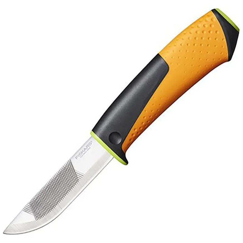 Нож для тяжелых работ с точилом Fiskars 156018, 1023620 купить недорого в Украине, фото 2