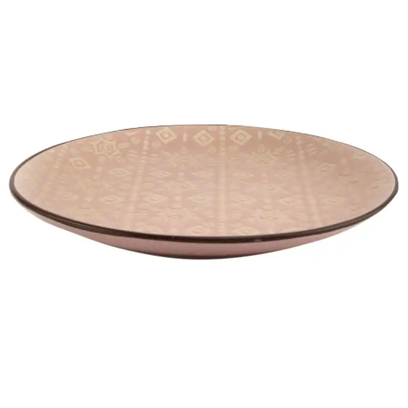 Тарілка обідня Astera Engrave Pink, кругла, 27 см, A0480-HP22-D купити недорого в Україні, фото 2