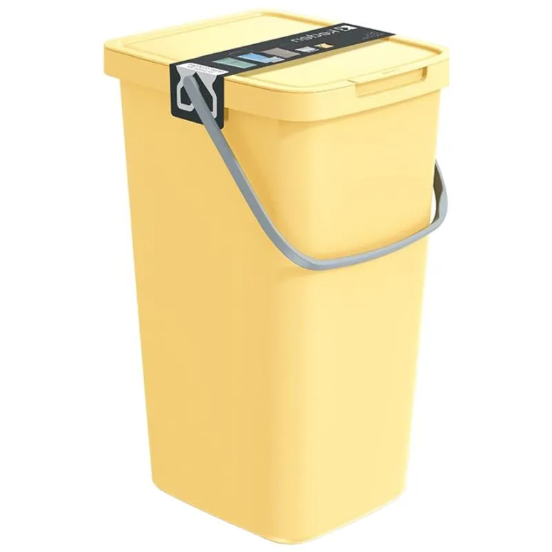 Відро для сміття підвісне Keden, 25 л, жовтий, NHW25-1215C купити недорого в Україні, фото 1