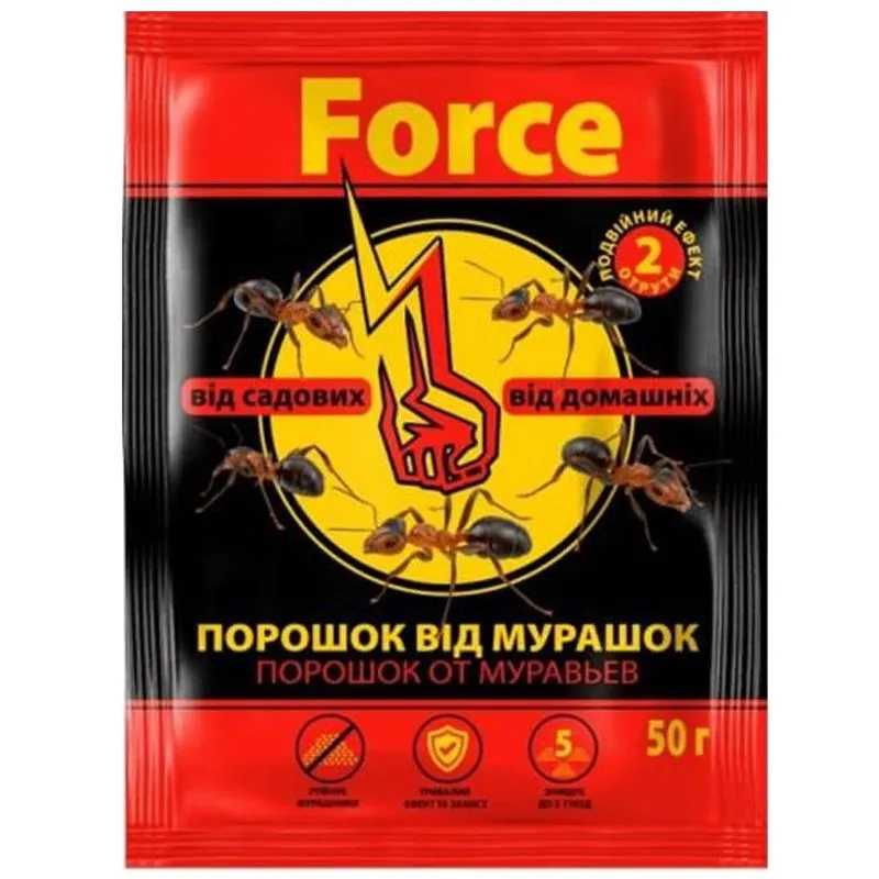 Порошок від мурашок Force, 50 г купити недорого в Україні, фото 1