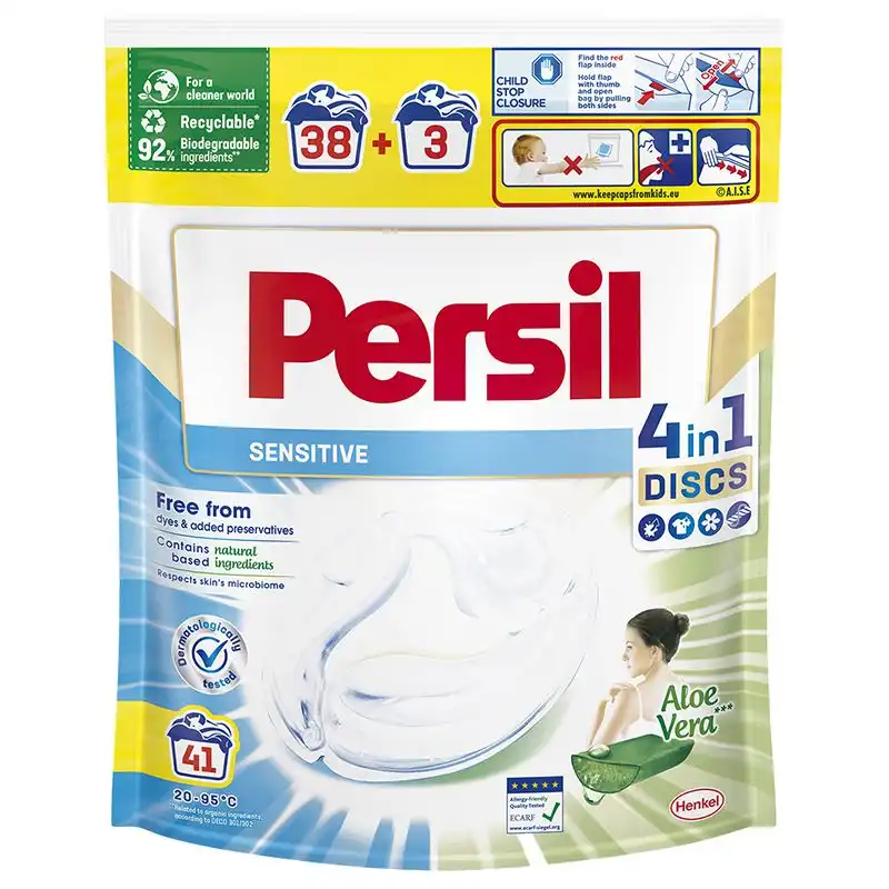 Капсули для прання Persil Discs Sensitive, 41 шт купити недорого в Україні, фото 1