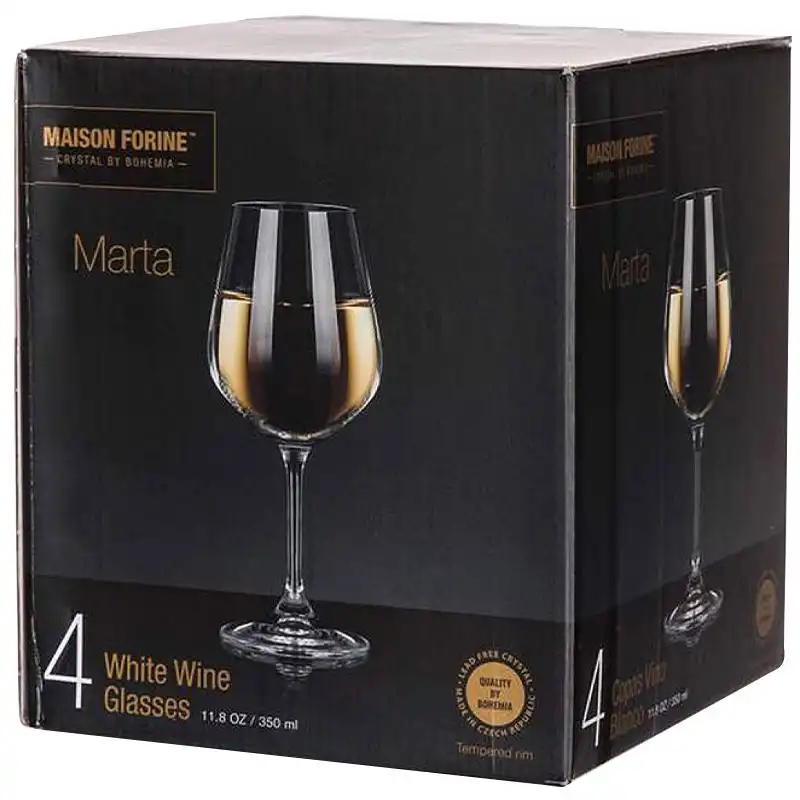 Набор бокалов для вина Bohemia Marta, 4 шт, 350 мл, 02B4G008350-4GB купить недорого в Украине, фото 2