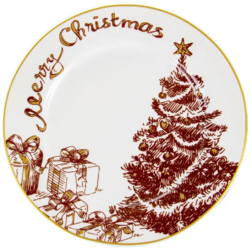 Набір тарілок Lefard Merry Christmas, кругла, 19 см, 2 шт, 924-745 купити недорого в Україні, фото 1