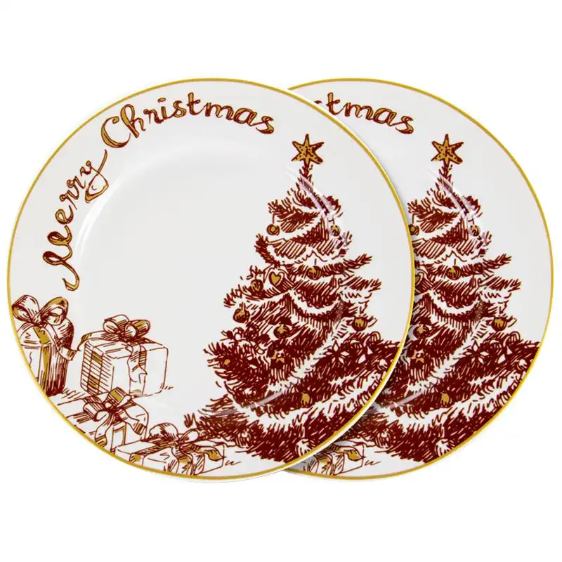 Набор тарелок Lefard Merry Christmas, круглая, 19 см, 2 шт, 924-745 купить недорого в Украине, фото 2