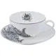 Набор чашка и блюдце для чая Astera Charm Floral Black, 410 мл купить недорого в Украине, фото 1