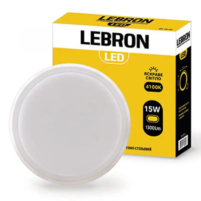 Світильник LED круглий Lebron L-WLR, 15W, 4100K, ІР65, 15-35-26 купити недорого в Україні, фото 1