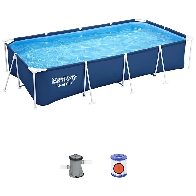 Басейн каркасний Bestway Steel Pro, 400х211х81 см, 56424 купити недорого в Україні, фото 1