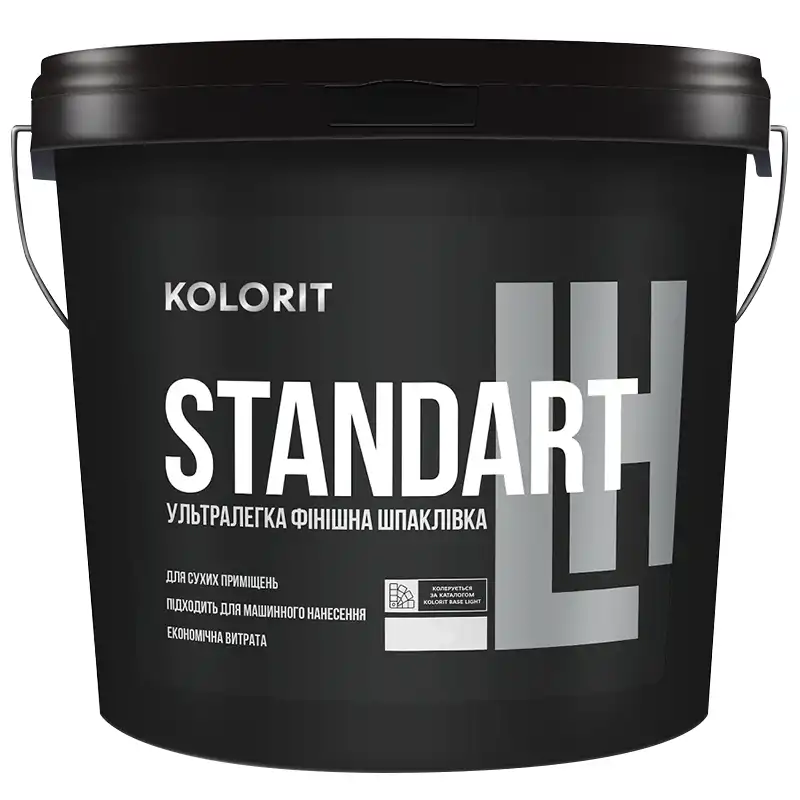 Шпаклевка финишная акриловая Kolorit Standart Ультралёгкая LH, 5 кг купить недорого в Украине, фото 1