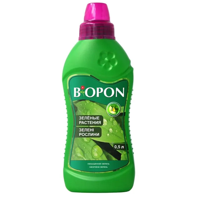 Добриво Biopon для зелених рослин, 500 мл купити недорого в Україні, фото 1