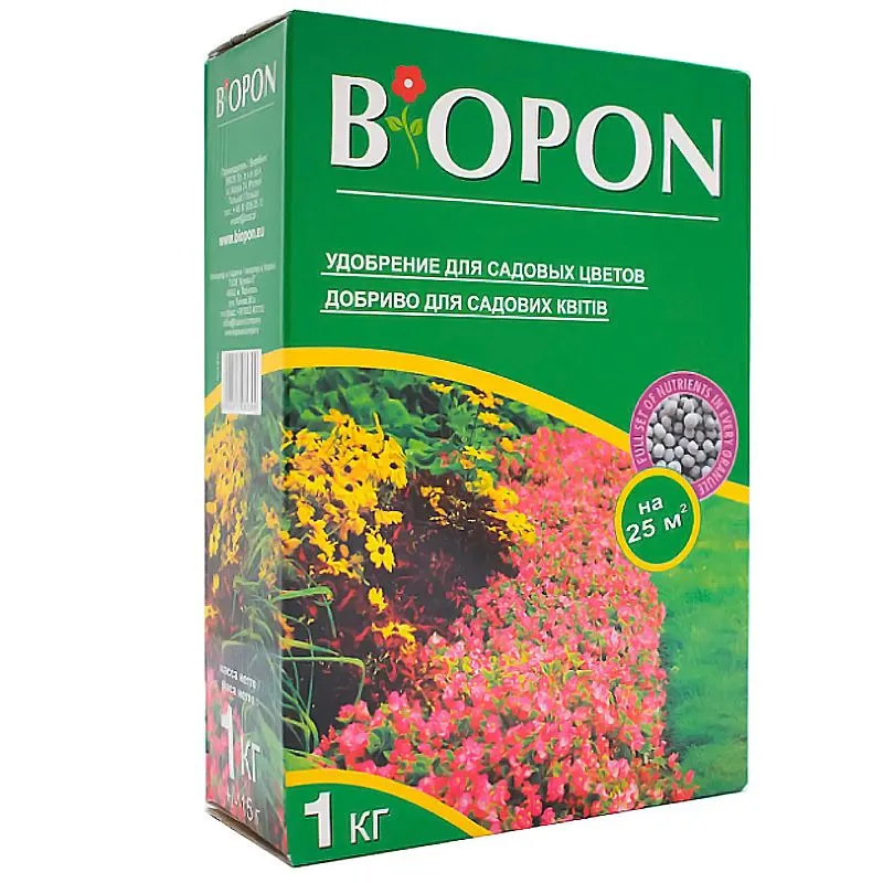 Удобрение для садовых цветов Bros Biopon, 1 кг купить недорого в Украине, фото 1