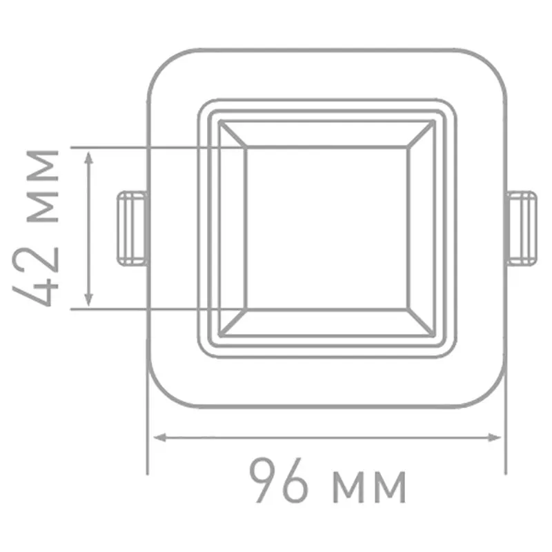 Светильник светодиодный Maxus 3-step, 12 Вт, 3000/4100K, квадрат, 1-MAX-01-3-SDL-12-S купить недорого в Украине, фото 2