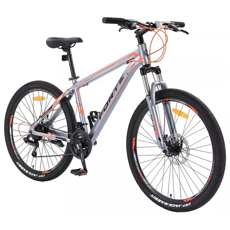 Велосипед Forte Fighter, рама 13", колеса 26", сіро-помаранчевий, 127410 купити недорого в Україні, фото 1