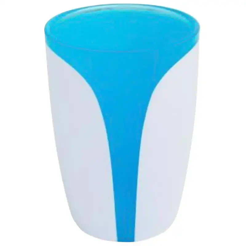 Склянка Trento Arte Blue, пластикова, біло-блакитний, 37103 купити недорого в Україні, фото 1