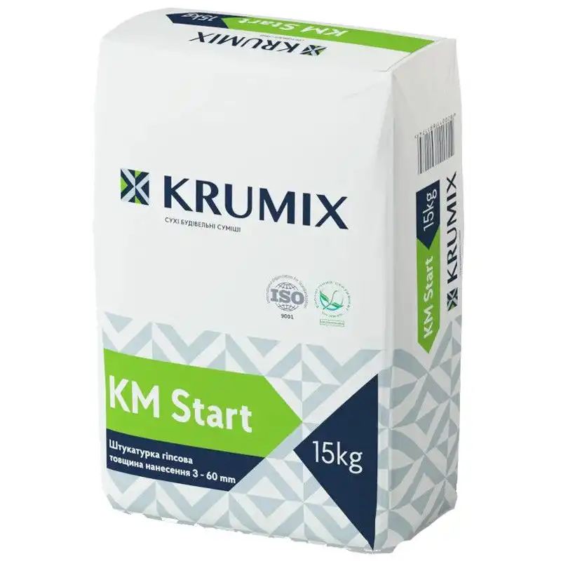 Штукатурка Krumiх КM Start, 15 кг, фото 1 Штукатурка Krumiх КM Start, 15 кг купить недорого в Украине, фото 1