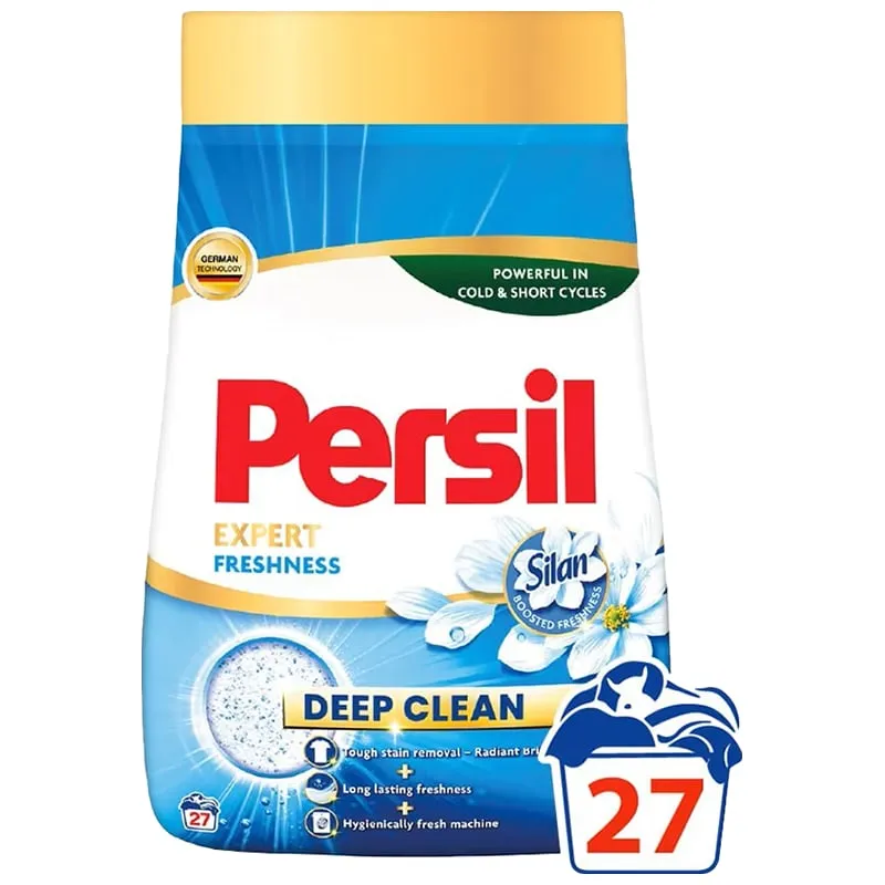 Порошок машинной стирки Persil Expert Deep Clean Свежесть от Silan, 4,05 кг, 27 циклов, фото 1 Порошок машинной стирки Persil Expert Deep Clean Свежесть от Silan, 4,05 кг, 27 циклов купить недорого в Украине, фото 1