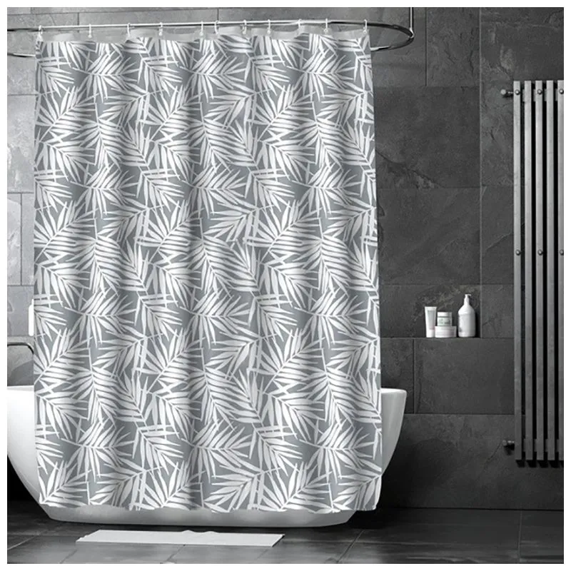 Штора для ванной комнаты Woko Palm, 180х180 см, с кольцами 12 шт, WK7094A купить недорого в Украине, фото 1